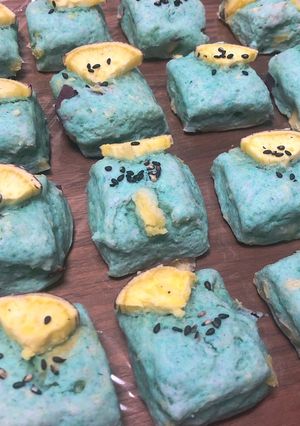 【着色料なし・ハロウィン】青いスコーン-レシピのメイン写真