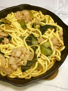 鍋の残ったスープで焼きちゃんぽん-レシピのメイン写真