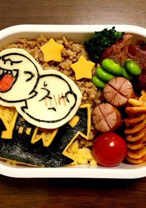 スーパーマリオ テレサ キャラ弁-レシピのメイン写真