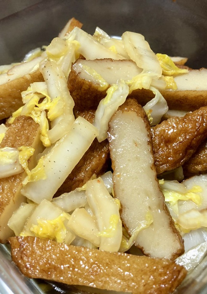 さつまあげと白菜の炒め煮-レシピのメイン写真