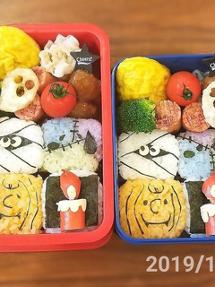 お弁当記録♪ハロウィン弁当♪キャラ弁♪-レシピのメイン写真