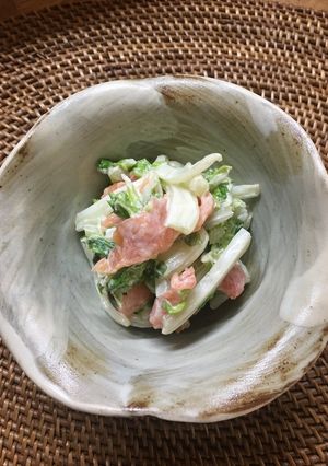白菜とサーモンのサラダ-レシピのメイン写真
