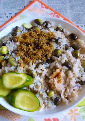 丹波篠山の黒豆の枝豆炊き込みご飯-レシピのメイン写真