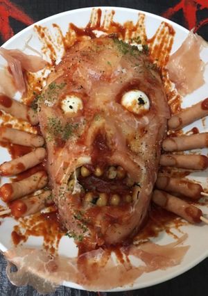 ハロウィンに♪冒涜ポテトと生ハム-レシピのメイン写真