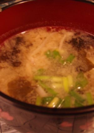 こくウマ！お味噌汁にマヨ入れただけ。-レシピのメイン写真