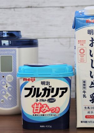 明治の「ブルガリア甘みつき」でヨーグルト-レシピのメイン写真
