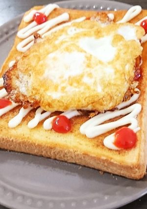 簡単目玉焼きトースト-レシピのメイン写真