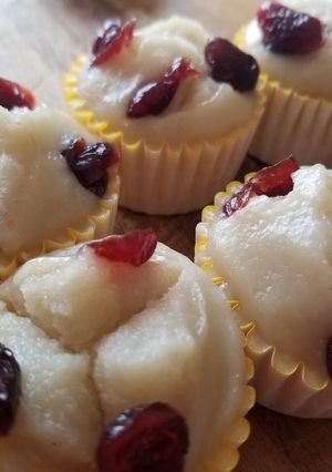 米粉のクランベリーとレーズンの蒸しパン-レシピのメイン写真