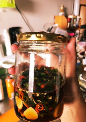 青唐辛子とニンニクの醤油漬け-レシピのメイン写真