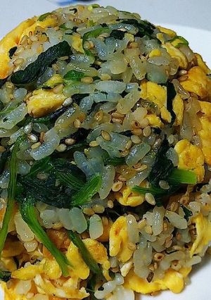 ほうれん草と卵の炒飯-レシピのメイン写真