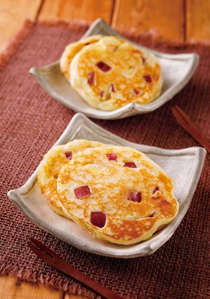 ほっこりさつまいもホットケーキｂｙ草津市-レシピのメイン写真