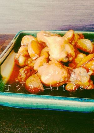 ご飯が進む♡手羽元とじゃがいもの揚げ煮♡-レシピのメイン写真