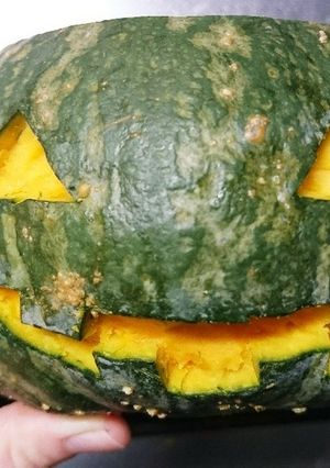 ハロウィン☆ジャックオランタンの掘り方-レシピのメイン写真