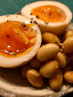 味玉に大豆♡入れちゃいました!-レシピのメイン写真