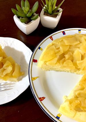 リンゴ2個♪フライパンでHM蒸しケーキ-レシピのメイン写真