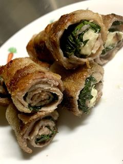 豚バラ肉しそ巻き チーズ入りも 計4本-レシピのメイン写真
