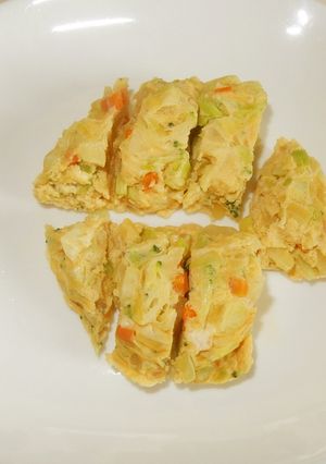簡単朝ごはん！野菜入り卵焼き-レシピのメイン写真