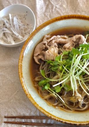 胡麻油香る豚ネギそば-レシピのメイン写真