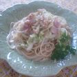 キャベツのカレーミルクパスタ