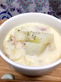カブとベーコンのチーズスープ-レシピのメイン写真