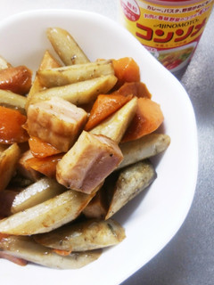 炊飯器で☆ごぼうにんじんの洋風煮物-レシピのメイン写真
