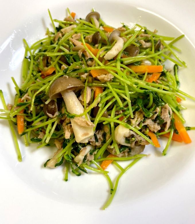 10分で簡単！豆苗の白だし炒め-レシピのメイン写真