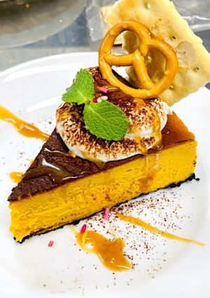 簡単!パンプキンチーズケーキ☆ハロウィン-レシピのメイン写真