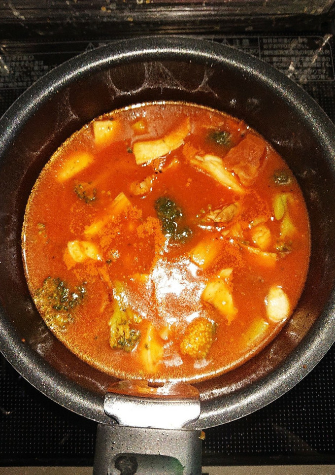 【一人暮らし】簡単あるものでトマトスープ-レシピのメイン写真