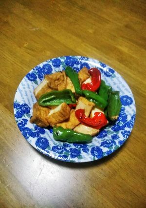 梨湖の超簡単!時短!ピーマン豆腐-レシピのメイン写真