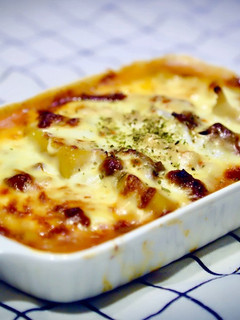 超簡単のかぼちゃとミートソースチーズ焼き-レシピのメイン写真