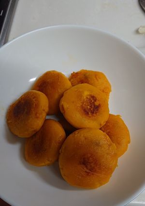 カボチャ餅風-レシピのメイン写真