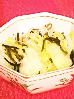 5分で一品&作りおきキャベツ漬物昆布炒め-レシピのメイン写真