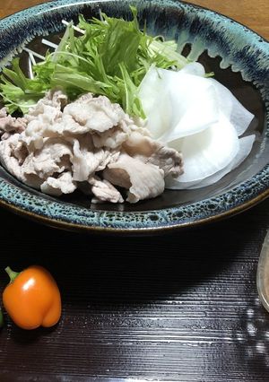 旨辛☆野菜と食べる豚しゃぶのサラダ仕立て-レシピのメイン写真