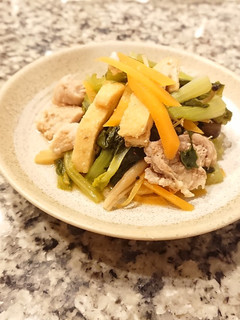 肉入り♪小松菜の煮びたし-レシピのメイン写真