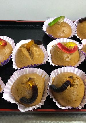 ハロウィン　虫パンケーキ-レシピのメイン写真