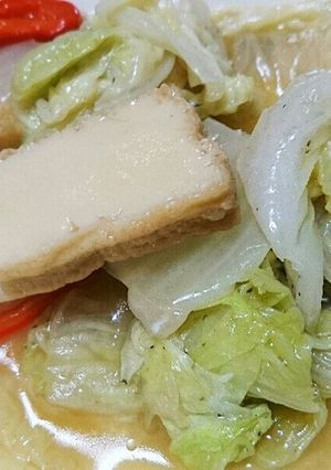 白菜と厚揚げの中華あんかけ炒め-レシピのメイン写真