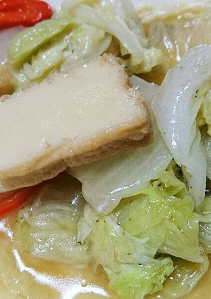 白菜と厚揚げの中華あんかけ炒め-レシピのメイン写真