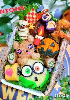 ミニオン･ボブとティムの仲良し弁当-レシピのメイン写真
