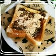 甘い小豆に塩きな粉トースト