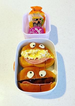 ハロウィンに、簡単モンスターサンド。-レシピのメイン写真