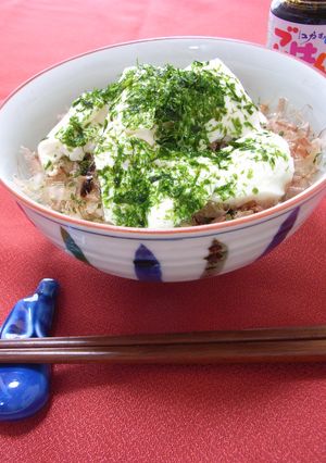 30秒で完成!ダブル海苔で豆腐丼♪-レシピのメイン写真
