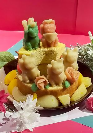 おひにゃさま（おひなさま）ケーキ-レシピのメイン写真