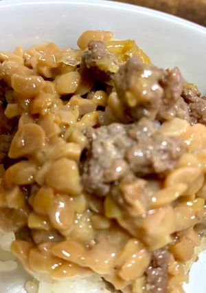 肉味噌リメイク☆ずぼら丼-レシピのメイン写真