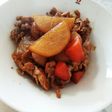 簡単に♪フライパンで♪豚肉と大根煮物