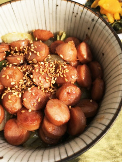 隠れレタスのソーセージ丼-レシピのメイン写真