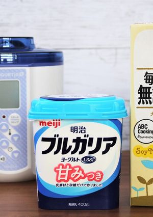 「ブルガリア甘みつき」で豆乳ヨーグルト-レシピのメイン写真