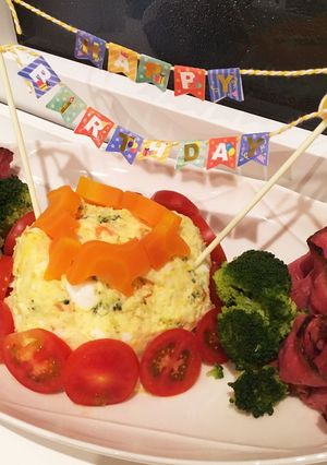ケーキ風ポテトサラダプレート-レシピのメイン写真
