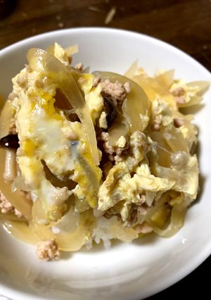豚ひき肉の玉子丼-レシピのメイン写真