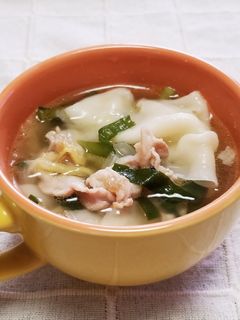 ☆簡単・美味しい♪包まない餃子スープ☆-レシピのメイン写真