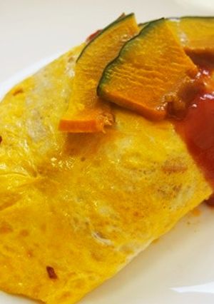 南瓜入り！オムライス♪甘味たっぷり！-レシピのメイン写真